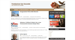 Desktop Screenshot of fondazionesansecondo.org